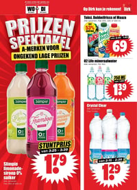 Slimpie limonade-siroop 0% suiker aanbieding bij Dirk – geldig van 18.03.2026 t/m 24.03.2026