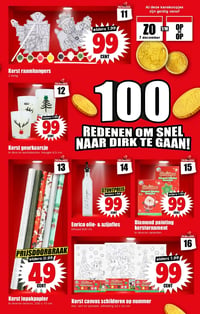 Kerst inpakpapier aanbieding bij Dirk – geldig van 10.12.2025 t/m 16.12.2025