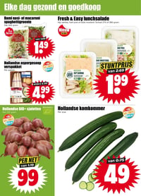 Fresh & Easy lunchsalade aanbieding bij Dirk – geldig van 22.04.2026 t/m 28.04.2026