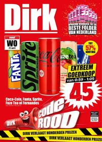 Coca-Cola, Fanta, Sprite, Fuze Tea of Fernandes aanbieding bij Dirk – geldig van 22.04.2026 t/m 28.04.2026