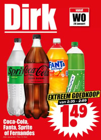 Coca-Cola, Fanta, Sprite of Fernandes aanbieding bij Dirk – geldig van 28.01.2026 t/m 03.02.2026