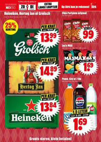 Grolsch krat aanbieding bij Dirk – geldig van 28.12.2025 t/m 06.01.2026