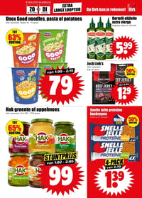 Snelle Jelle proteïne koekrepen aanbieding bij Dirk – geldig van 28.12.2025 t/m 06.01.2026