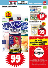Optimel drinkyoghurt aanbieding bij Dirk – geldig van 28.12.2025 t/m 06.01.2026