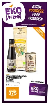 THAISE CURRYPASTA'S, RIJSTNOEDELS EN SAUZEN aanbieding bij Ekoplaza – geldig van 08.04.2026 t/m 14.04.2026