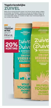 Zuiver Zuivel YOGHURT IN PAK aanbieding bij Ekoplaza – geldig van 18.03.2026 t/m 24.03.2026