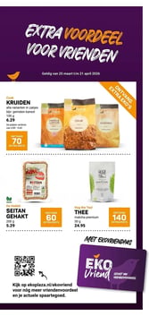 KRUIDEN aanbieding bij Ekoplaza – geldig van 25.03.2026 t/m 21.04.2026