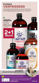 The Gutsy Captain KOMBUCHA aanbieding bij Ekoplaza – geldig van 28.01.2026 t/m 03.02.2026