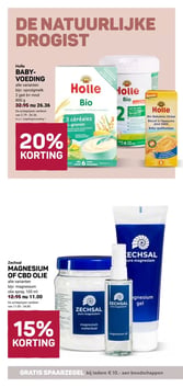 Zechsal MAGNESIUM OF CBD OLIE aanbieding bij Ekoplaza – geldig van 28.01.2026 t/m 03.02.2026
