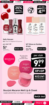 W7 Glow en Golden drops aanbieding bij Etos – geldig van 02.02.2026 t/m 08.02.2026