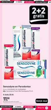 Sensodyne en Parodontax aanbieding bij Etos – geldig van 02.02.2026 t/m 08.02.2026