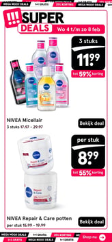 NIVEA Repair & Care potten aanbieding bij Etos – geldig van 02.02.2026 t/m 08.02.2026