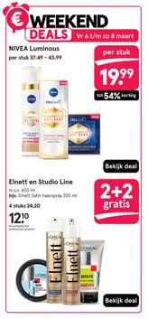 NIVEA Luminous aanbieding bij Etos – geldig van 02.03.2026 t/m 08.03.2026