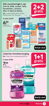 Alle mondreinigers van Oral-B, GUM, Jordan, TePe, Parodontax, Lactona, Stim-U-Dent en Elmex aanbieding bij Etos – geldig van 02.03.2026 t/m 08.03.2026