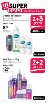 Odorex deodorant aanbieding bij Etos – geldig van 02.03.2026 t/m 08.03.2026