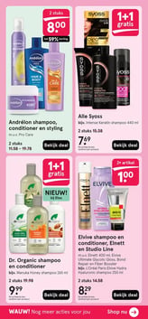 Andrélon shampoo, conditioner en styling aanbieding bij Etos – geldig van 02.03.2026 t/m 08.03.2026