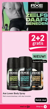 Axe Lower Body Spray aanbieding bij Etos – geldig van 02.03.2026 t/m 08.03.2026