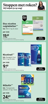 Nicotinell*** aanbieding bij Etos – geldig van 05.01.2026 t/m 11.01.2026