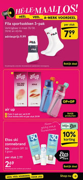 Etos ski zonnebrand bijv. Lipbalm SPF 30 5 gram aanbieding bij Etos – geldig van 05.01.2026 t/m 11.01.2026