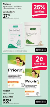 Priorin bijv. 60 capsules aanbieding bij Etos – geldig van 05.01.2026 t/m 11.01.2026