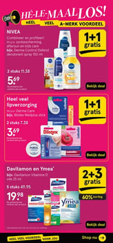 Davitamon en Ymea bijv. Davitamon Vitamine D olie 25 ml aanbieding bij Etos – geldig van 05.01.2026 t/m 11.01.2026