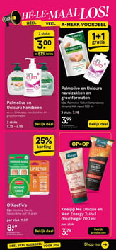 Palmolive en Unicura handzeep aanbieding bij Etos – geldig van 05.01.2026 t/m 11.01.2026