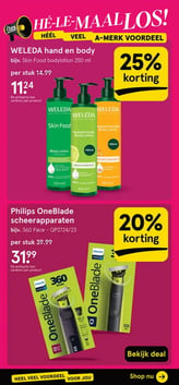 Philips OneBlade scheerapparaten aanbieding bij Etos – geldig van 05.01.2026 t/m 11.01.2026
