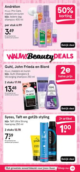 Syoss, Taft en got2b styling aanbieding bij Etos – geldig van 09.02.2026 t/m 22.02.2026