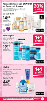 Korean Skincare van SKIN1004 en Beauty of Joseon aanbieding bij Etos – geldig van 09.02.2026 t/m 22.02.2026
