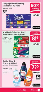 Robijn Klein & Krachtig 665 ml aanbieding bij Etos – geldig van 09.03.2026 t/m 22.03.2026
