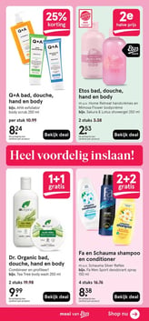 Dr. Organic bad, douche, hand en body aanbieding bij Etos – geldig van 13.04.2026 t/m 19.04.2026