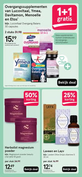Herbolist magnesium poeder aanbieding bij Etos – geldig van 13.04.2026 t/m 19.04.2026