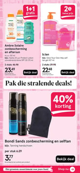 Bondi Sands zonbescherming en selftan aanbieding bij Etos – geldig van 13.04.2026 t/m 19.04.2026