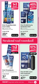 Oral-B elektrische tandenborstels* aanbieding bij Etos – geldig van 13.04.2026 t/m 19.04.2026