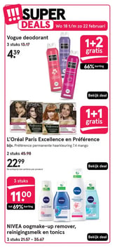 L'Oréal Paris Excellence en Préférence aanbieding bij Etos – geldig van 16.02.2026 t/m 22.02.2026