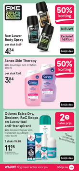 Sanex Skin Therapy aanbieding bij Etos – geldig van 16.02.2026 t/m 22.02.2026
