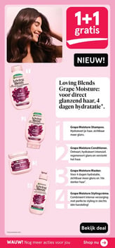 Grape Moisture Stylingcrème. aanbieding bij Etos – geldig van 16.02.2026 t/m 22.02.2026
