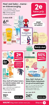 Etos, Naïf, Zwitsal en WaterWipes babydoekjes grootverpakkingen aanbieding bij Etos – geldig van 16.02.2026 t/m 22.02.2026