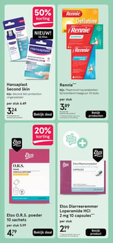 Etos Diarreeremmer Loperamide HCl 2 mg 10 capsules aanbieding bij Etos – geldig van 16.02.2026 t/m 22.02.2026