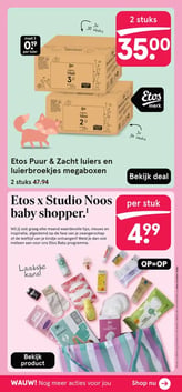 Etos Puur & Zacht luiers en luierbroekjes megaboxen aanbieding bij Etos – geldig van 16.02.2026 t/m 22.02.2026