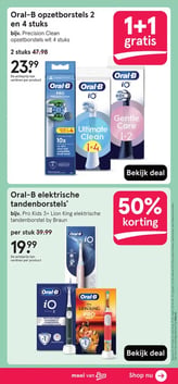 Oral-B opzetborstels 2 en 4 stuks aanbieding bij Etos – geldig van 16.03.2026 t/m 22.03.2026