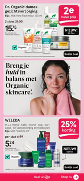 Dr. Organic dames-gezichtsverzorging aanbieding bij Etos – geldig van 16.03.2026 t/m 22.03.2026