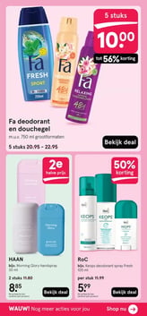 bijv. Keops deodorant spray Fresh 100 ml aanbieding bij Etos – geldig van 16.03.2026 t/m 22.03.2026