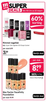 Max Factor Facefinity Foundation aanbieding bij Etos – geldig van 18.03.2026 t/m 22.03.2026
