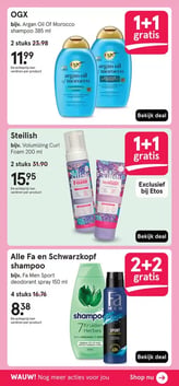 Steilish Volumizing Curl Foam 200 ml aanbieding bij Etos – geldig van 19.01.2026 t/m 25.01.2026