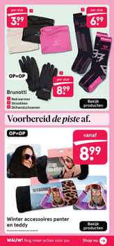 Winter accessoires panter en teddy aanbieding bij Etos – geldig van 19.01.2026 t/m 25.01.2026