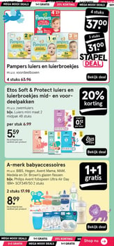Pampers luiers en luierbroekjes m.u.v. voordeelboxen aanbieding bij Etos – geldig van 20.04.2026 t/m 03.05.2026