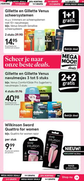 Wilkinson Sword Quattro for women aanbieding bij Etos – geldig van 20.04.2026 t/m 03.05.2026