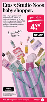 Etos x Studio Noos baby shopper. aanbieding bij Etos – geldig van 23.02.2026 t/m 08.03.2026