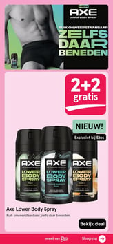 Axe Lower Body Spray aanbieding bij Etos – geldig van 23.02.2026 t/m 08.03.2026